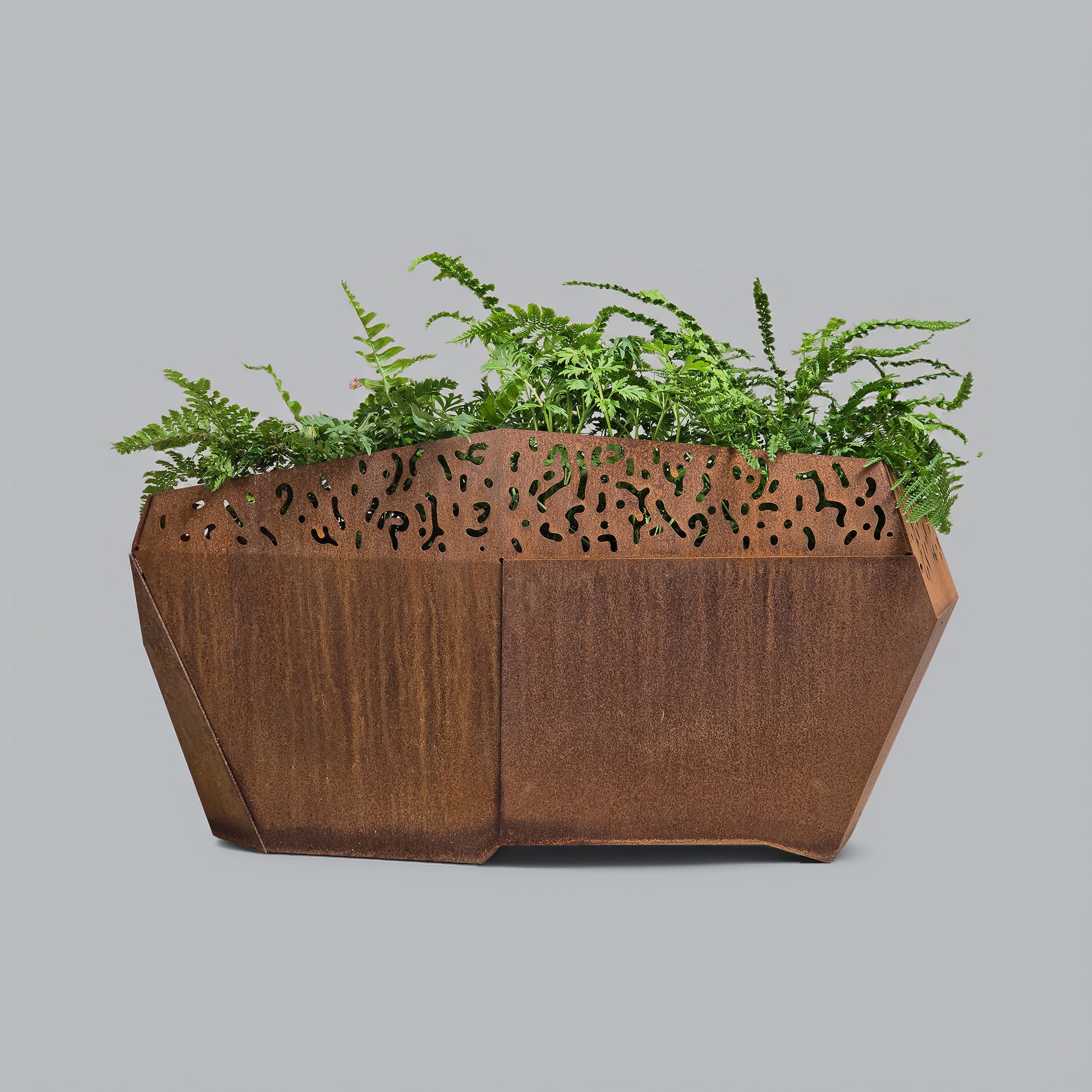 VESSL 1 - bred cortenkruka med Skärm